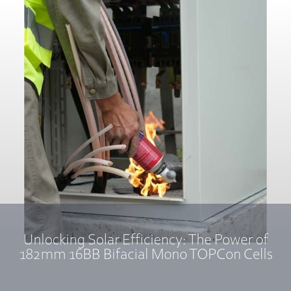 Unlocking Solar Efficiency: The Power of 182mm 16BB Bifacial Mono TOPCon Cells